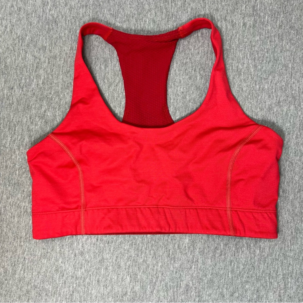 Outdoor Voices "Doing Things" Sports Bra in Red | Size Medium | No Padding